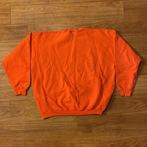 🚨SOLD Vintage Hanes Unisex Crewneck Orange Size XL Ultimate Cotton - Picture 7 of 8